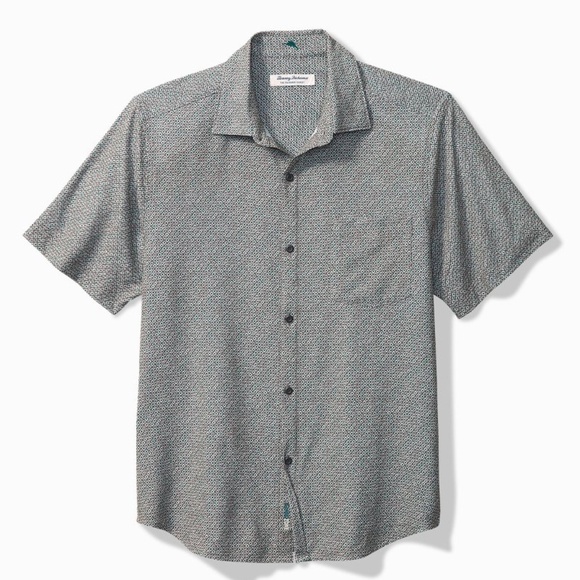 Tommy Bahama Other - Tommy Bahama Men's Bahama Coast Paquito Geo IslandZone® Short-Sleeve Shirt EUC